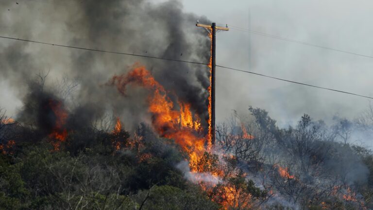 Power Line Damage Sparks Wildfires Across the Western U.S.