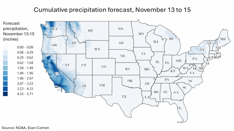 These Cities Should Expect Intense Rain in Next 72 Hours